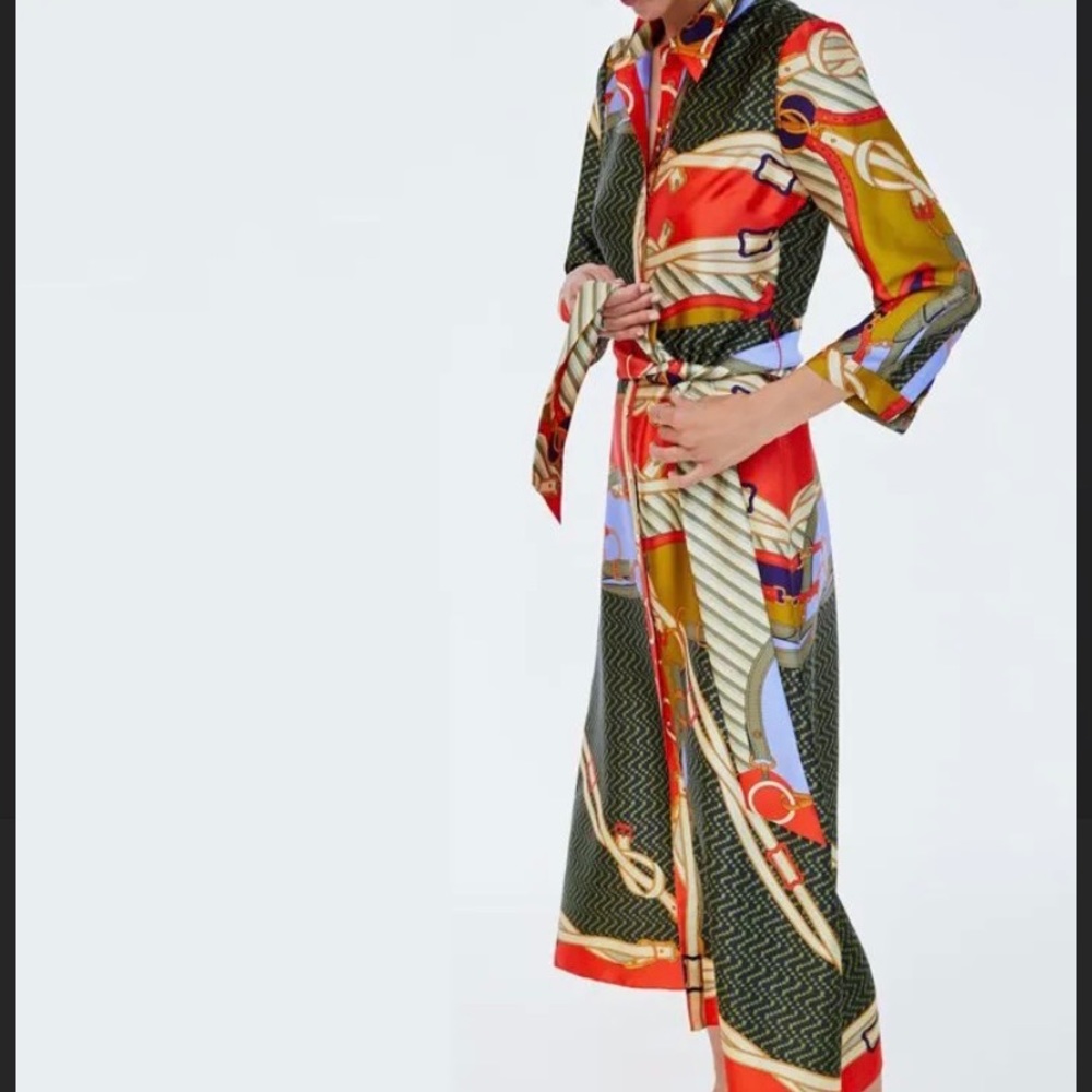 ZARA Woman print dress